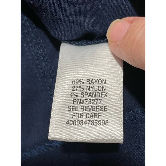 NWT Simply Vera Vera Wang Women's Size PS Pencil Mini Skirt Blue Petite Small - Picture 5 of 9